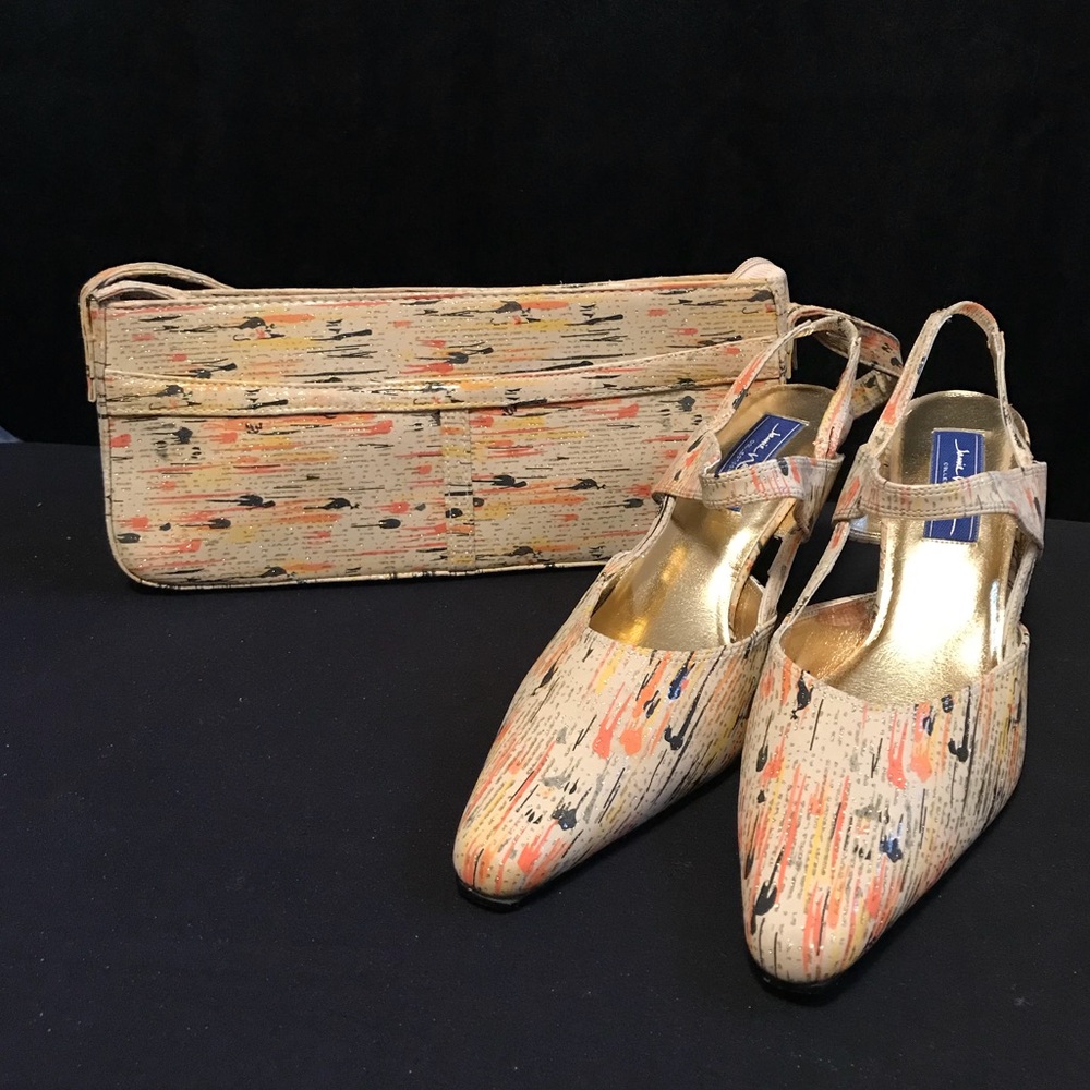 Jamie Nicole 3” Multicolored Heels & Handbag